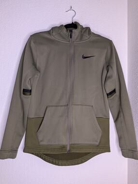 Nike Therma Elite Zip Hoodie Green XL Training Jacket BV3418 Active Sporty